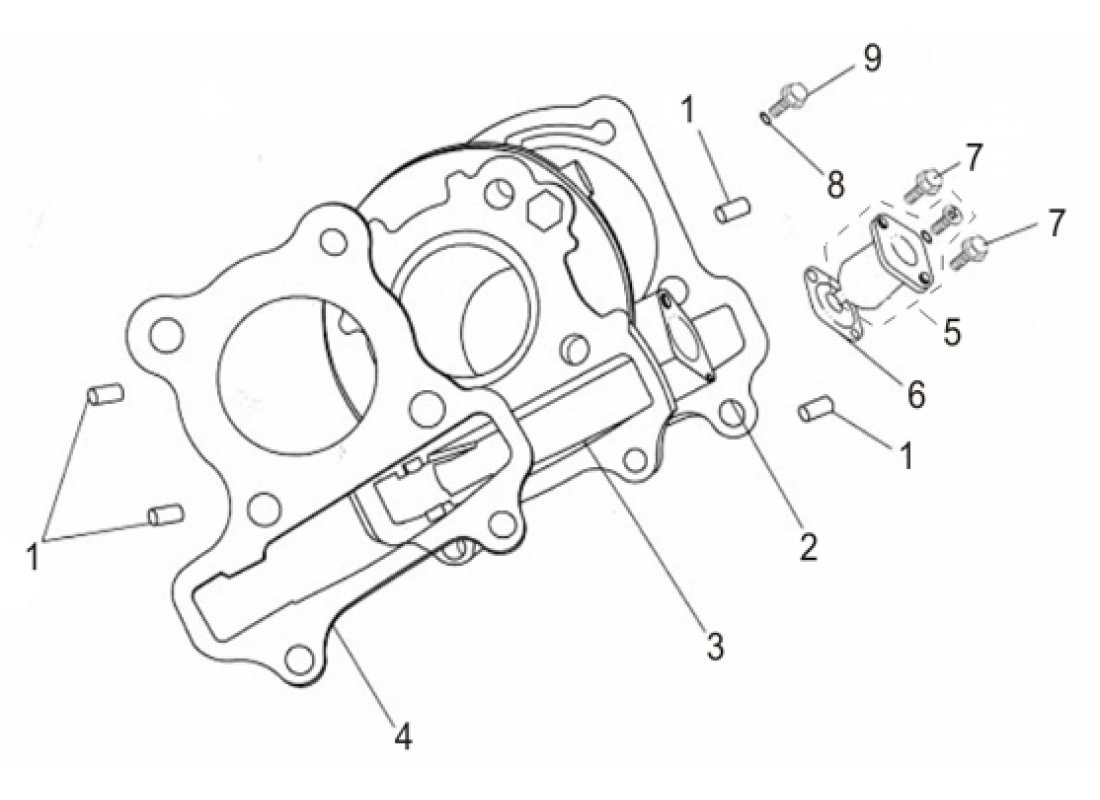CYLINDER AND GASKETS